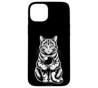 Carcasa para iPhone 15 Plus Funny Mystic Cat - Bola de Cristal adivinación