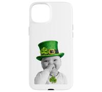 Carcasa para iPhone 15 Plus Funny Niche Baby Gen z Meme Giggling AI Laughing St. Patrick