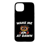 Carcasa para iPhone 15 Plus Funny Night Owl Coffee Wake Me At Dawn Morning Sarcasm