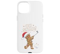 Carcasa para iPhone 15 Plus Funny Oh Snap Gingerbread Golf Christmas Holiday Art