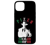 Carcasa para iPhone 15 Plus Funny Pizza Sicilia Mafia