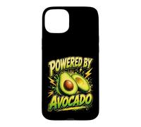 Carcasa para iPhone 15 Plus Funny Powered by Avocado Saying Humor Joke Gag