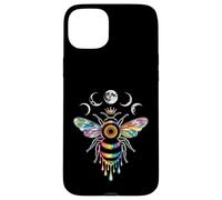 Carcasa para iPhone 15 Plus Funny Queen Bee Moon Fases Corona Celestial