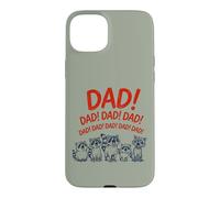 Carcasa para iPhone 15 Plus Funny Raccoon Dad Yelling Raccoons Father's Day