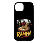 Carcasa para iPhone 15 Plus Funny Ramen Saying Humor Joke Gag Powered by Noodles