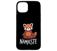 Carcasa para iPhone 15 Plus Funny Red Panda Namaste Yoga Humor Fire Fox For Women Girls