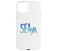 Carcasa para iPhone 15 Plus Funny Sea Ya Sea Glass Watercolor Cute Beach Lovers