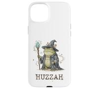 Carcasa para iPhone 15 Plus Funny Wizard Frog Huzzah Meme Fantasy Humor Cottagecore