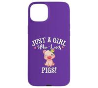 Carcasa para iPhone 15 Plus Funny Womens Moms Girl Who Loves Pigs Cute Show Pig Lover