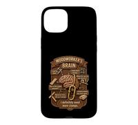 Carcasa para iPhone 15 Plus Funny Woodworker Brain Woodworking Humor Carpenter