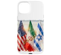Carcasa para iPhone 15 Plus Furia épica, león rugiente, Libertad - América Israel Irán Paz
