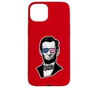 Carcasa para iPhone 15 Plus Gafas de Sol Abraham Lincoln USA