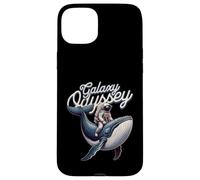 Carcasa para iPhone 15 Plus Galaxy Odyssey Astronaut Riding Cosmic Whale Art