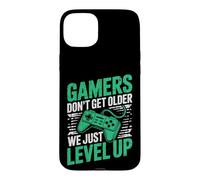 Carcasa para iPhone 15 Plus Gamers Don't Get Older We Just Level Up Funny Gamer Retro