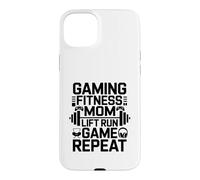 Carcasa para iPhone 15 Plus Gaming Fitness Lift Run Game Walk Repeat