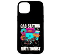 Carcasa para iPhone 15 Plus Gas Station Nutritionist Funny Bikepacking Gravel Bike
