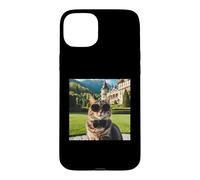 Carcasa para iPhone 15 Plus Gato en el Castillo de Peles