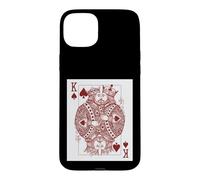 Carcasa para iPhone 15 Plus Gay Pride King of Spades Card Pareja Novio Novio LGBTQ