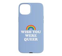 Carcasa para iPhone 15 Plus Gay Pride Wish You were Queer Pride Rainbow LGBTQ Lesbian