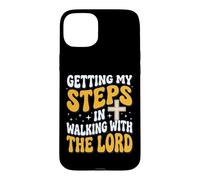 Carcasa para iPhone 15 Plus Getting My Steps In Walking with The Lord