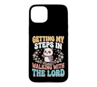 Carcasa para iPhone 15 Plus Getting My Steps In Walking with The Lord