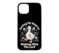 Carcasa para iPhone 15 Plus Getting My Steps In Walking with The Lord