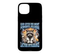 Carcasa para iPhone 15 Plus God Gives His Most Powerful Soldiers Lactose Intolerance