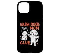 Carcasa para iPhone 15 Plus Golden Doodle Mom Club Goldendoodle Dog Mom Día de la Madre