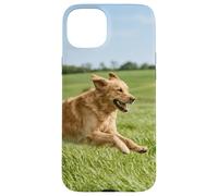 Carcasa para iPhone 15 Plus Golden Retriever Perro Corriendo Campo Abierto Soleado Escena Al