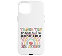 Carcasa para iPhone 15 Plus Gracias Parte Importante Mi Profesor de Historia