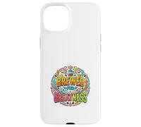 Carcasa para iPhone 15 Plus Gráfico de motivación de café elaborado para la grandeza