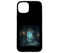 Carcasa para iPhone 15 Plus Gráfico de Mystic Mirror Portal Gothic Fantasy Magic Realm