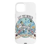 Carcasa para iPhone 15 Plus Gráfico Floral de Dinosaurio Hear You Roar Empowerment