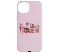 Carcasa para iPhone 15 Plus Gráfico Love Seasonal Coffee Tea Sweet Hearts