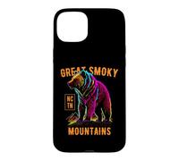Carcasa para iPhone 15 Plus Gran diseño de Oso Smoky Mountains USA