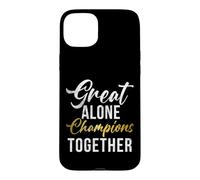 Carcasa para iPhone 15 Plus Grandes campeones Solos Juntos Deporte Equipo