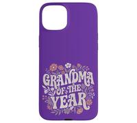 Carcasa para iPhone 15 Plus Grandma of The Year Retro Floral Cute Grandmother Vintage