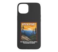 Carcasa para iPhone 15 Plus Great Smoky Mountains Vintage WPA National Park Smokies