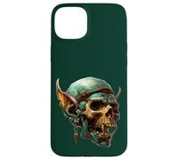 Carcasa para iPhone 15 Plus Green Goblin Core Skeleton Face Men Graphic Halloween Skull