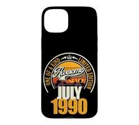 Carcasa para iPhone 15 Plus «Großartig Seit Julio 1990 36 Geburtstag Spruch 36 Jahre