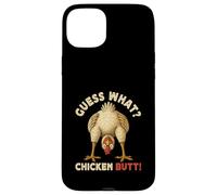Carcasa para iPhone 15 Plus Guess What Chicken Butt Meme Funny Chicken Farmer