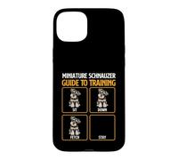 Carcasa para iPhone 15 Plus Guía de Entrenamiento Schnauzer Miniatura - Schnauzer Dog Mom