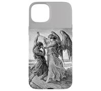Carcasa para iPhone 15 Plus Gustave Dore Jacob luchando con el ángel 1855