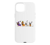 Carcasa para iPhone 15 Plus Halloween Frenchie Bulldog Amante de los Perros Perro Espeluznante Halloween