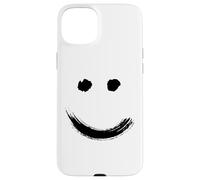 Carcasa para iPhone 15 Plus Happy Pleased Face - Minimal Black Drawing