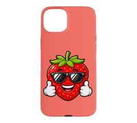 Carcasa para iPhone 15 Plus Happy Strawberry aplaude Summer Cool Vibes