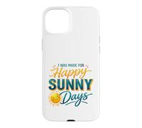Carcasa para iPhone 15 Plus Happy Sunny Days Sonriente Sol Verano Amante