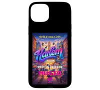 Carcasa para iPhone 15 Plus Harlem Vibes, Cool New York Harlem Street Music Free Style