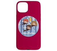 Carcasa para iPhone 15 Plus Harry Potter Chibi Trio Flying On Broomsticks
