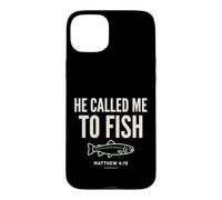 Carcasa para iPhone 15 Plus He Called Me to Fish Faith Bass Fishing Christian Matthew
